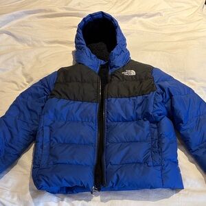 The North Face Kids Two-Tone Blue and Black Puffer Jacket